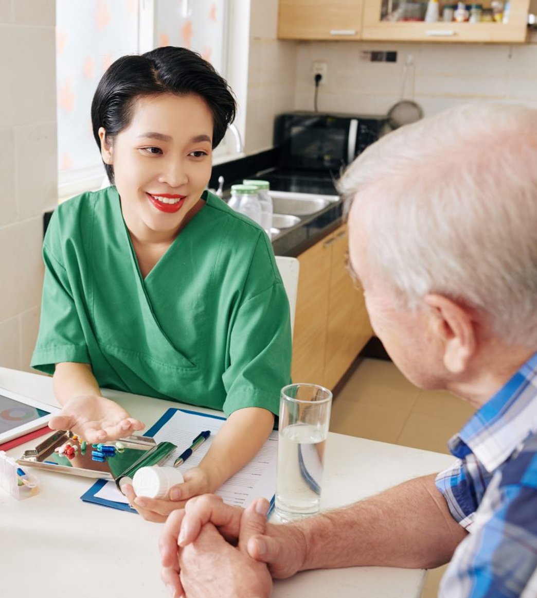 aide with client