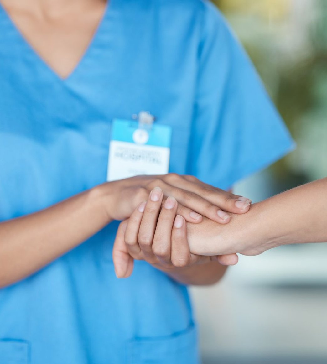caregiver assisting a resident